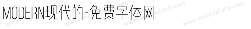modern现代的字体转换
