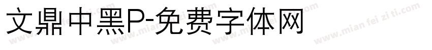 文鼎中黑P字体转换