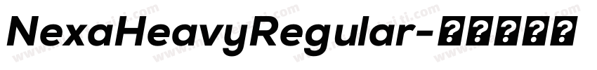 NexaHeavyRegular字体转换