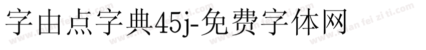 字由点字典45j字体转换