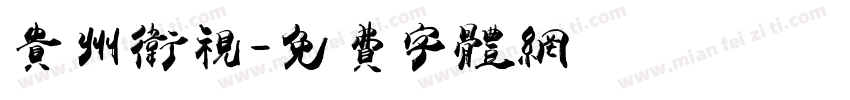 贵州卫视字体转换