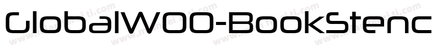 GlobalW00-BookStenci字体转换