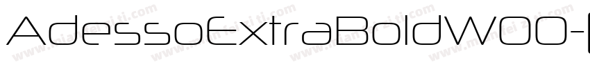 AdessoExtraBoldW00字体转换