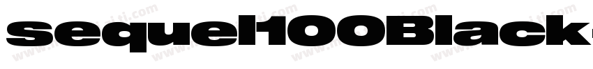sequel100Black字体转换