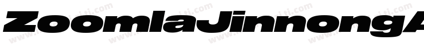 ZoomlaJinnongA106字体转换