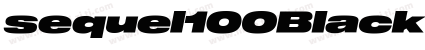 sequel100Black字体转换