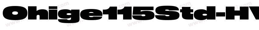 Ohige115Std-HV字体转换