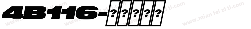 4B116字体转换