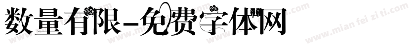 数量有限字体转换