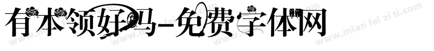 有本领好吗字体转换