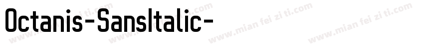 Octanis-SansItalic字体转换