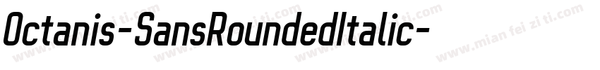 Octanis-SansRoundedItalic字体转换