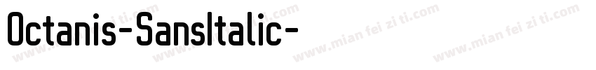 Octanis-SansItalic字体转换