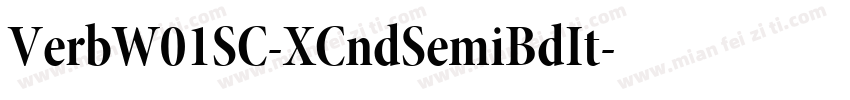 VerbW01SC-XCndSemiBdIt字体转换
