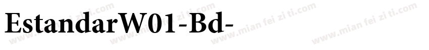 EstandarW01-Bd字体转换
