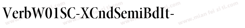 VerbW01SC-XCndSemiBdIt字体转换