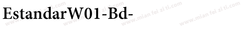 EstandarW01-Bd字体转换
