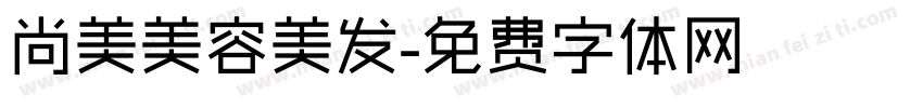 尚美美容美发字体转换