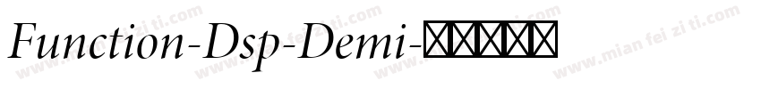 Function-Dsp-Demi字体转换