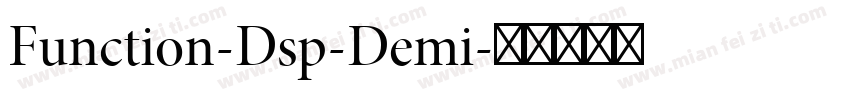 Function-Dsp-Demi字体转换