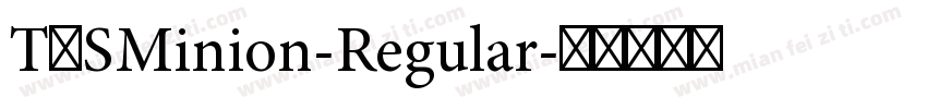 TVSMinion-Regular字体转换