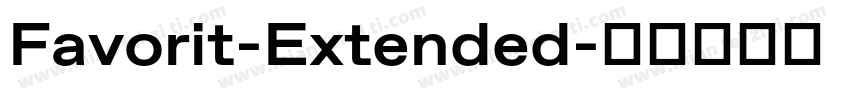 Favorit-Extended字体转换