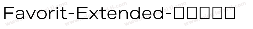Favorit-Extended字体转换