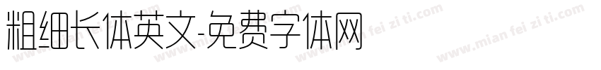 粗细长体英文字体转换