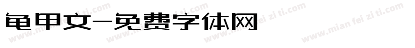龟甲文字体转换