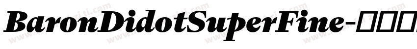 BaronDidotSuperFine字体转换