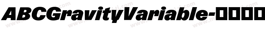 ABCGravityVariable字体转换