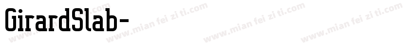 GirardSlab字体转换