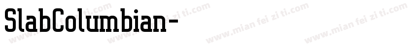 SlabColumbian字体转换