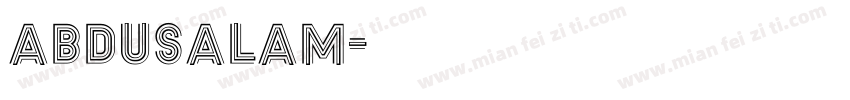 abdusalam字体转换