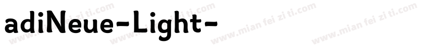 adiNeue-Light字体转换