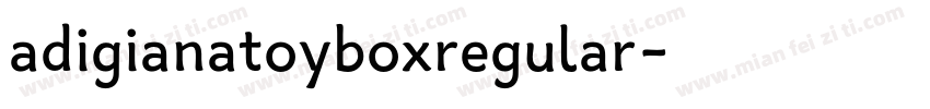 adigianatoyboxregular字体转换