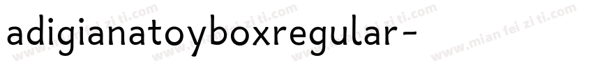 adigianatoyboxregular字体转换