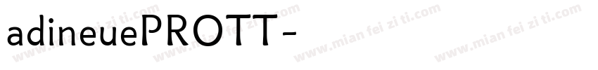adineuePROTT字体转换