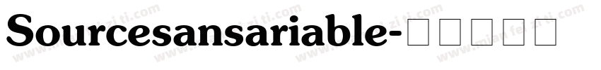 Sourcesansariable字体转换