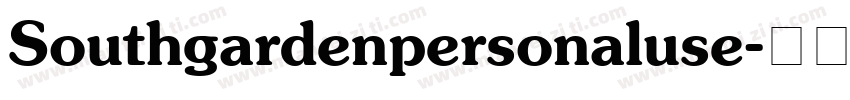 Southgardenpersonaluse字体转换