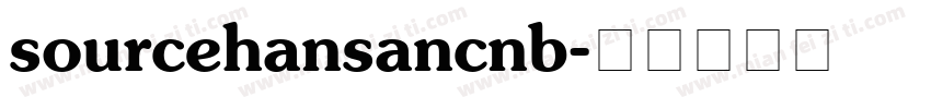 sourcehansancnb字体转换