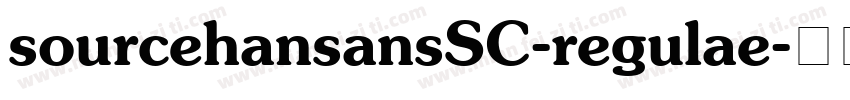 sourcehansansSC-regulae字体转换