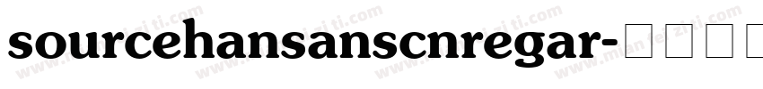 sourcehansanscnregar字体转换
