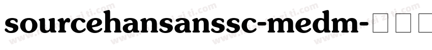 sourcehansanssc-medm字体转换