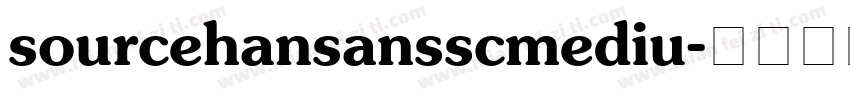 sourcehansansscmediu字体转换