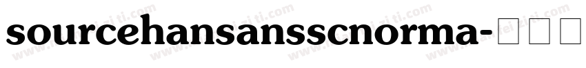 sourcehansansscnorma字体转换