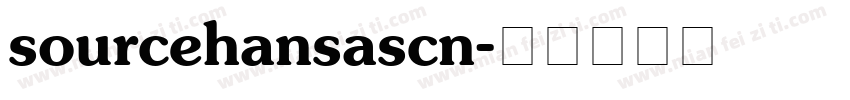 sourcehansascn字体转换