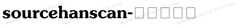 sourcehanscan字体转换