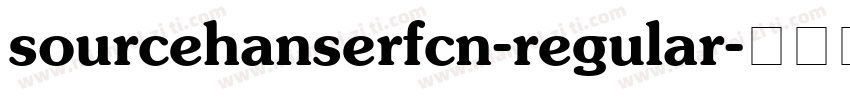 sourcehanserfcn-regular字体转换
