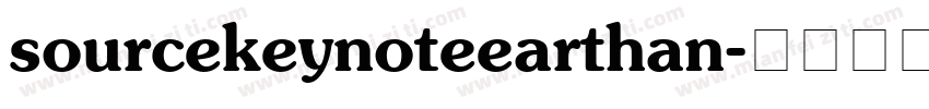 sourcekeynoteearthan字体转换